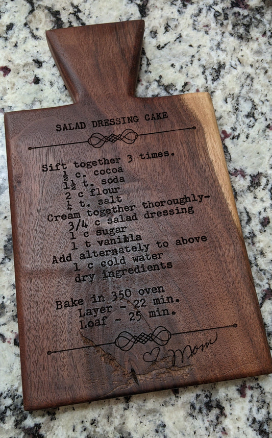 Design It! Favorite Recipe or Note on Wooden Board